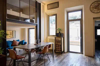 Cucina o angolo cottura di Ponte alla Vittoria Urban Garden Loft