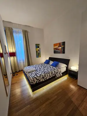 Letto o letti in una camera di Scialoia Blue