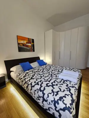 Letto o letti in una camera di Scialoia Blue
