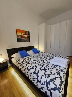 Letto o letti in una camera di Scialoia Blue