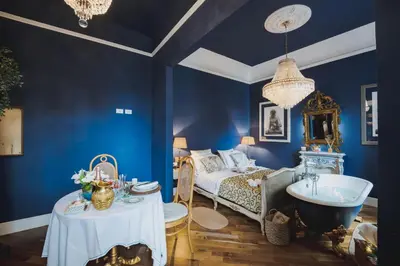 Area soggiorno di Romantic Suite