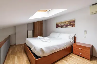 Letto o letti in una camera di Arno view Perla sull'Arno VI wifi ac