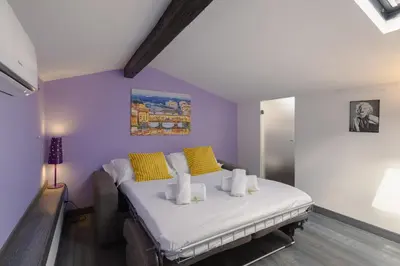 Letto o letti in una camera di Your Family House in Florence