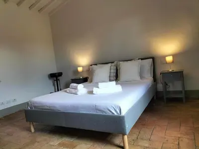 Letto o letti in una camera di Appartamento Cerbaia