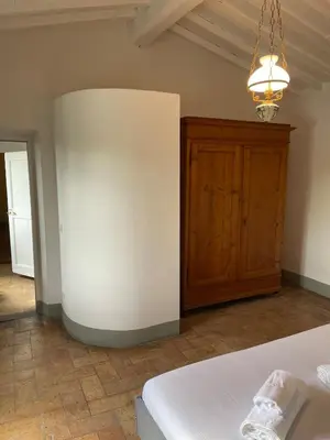 Letto o letti in una camera di Appartamento Cerbaia