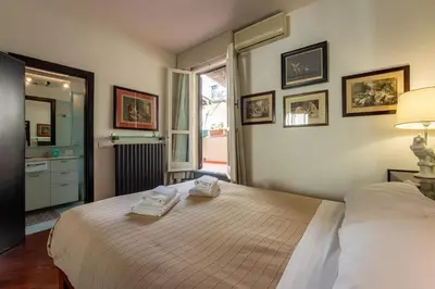 Letto o letti in una camera di Ponte Vecchio Adorable Retreat