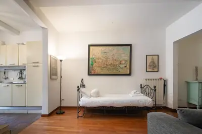 Letto o letti in una camera di San Niccolo' Apartment
