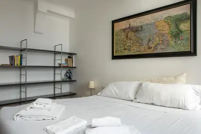 Letto o letti in una camera di San Niccolo' Apartment