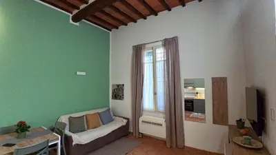 Letto o letti in una camera di Casetta nel centro di Sesto Fiorentino