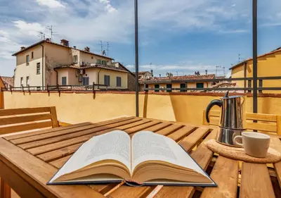 Balcone o terrazza di sal- Penthouse with terrace a stone's throw from Piazza Signoria