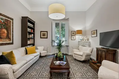 Area soggiorno di GOLDEN LUXE - 4 suites, frescoes and garden