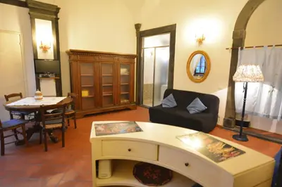 Area soggiorno di UNYCA - Florence Santo Spirito Loft