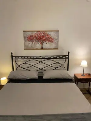 Letto o letti in una camera di Fortezza garden apartment