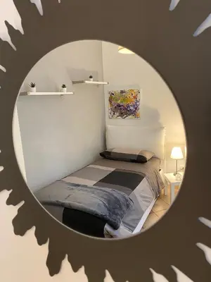 Letto o letti in una camera di Fortezza garden apartment