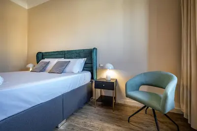 Letto o letti in una camera di YD charming two-level apartment in central Florence