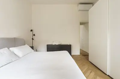 Letto o letti in una camera di Elegant Apartment in the Heart of Florence
