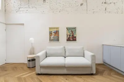 Area soggiorno di Elegant Apartment in the Heart of Florence