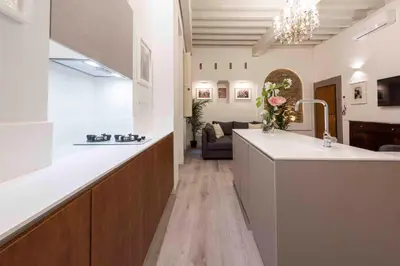 Cucina o angolo cottura di Deluxe Pitti Suites by MMega
