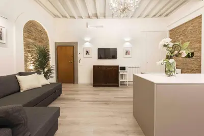 TV o dispositivi per l'intrattenimento presso Deluxe Pitti Suites by MMega