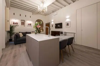 TV o dispositivi per l'intrattenimento presso Deluxe Pitti Suites by MMega