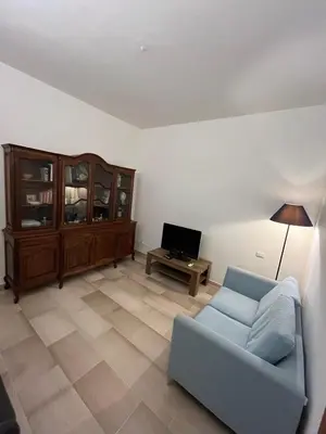 TV o dispositivi per l'intrattenimento presso Ampio appartamento 6 posti con aria condizionata e balconi