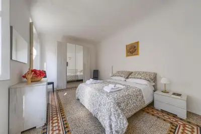 Letto o letti in una camera di Ridolfi's House