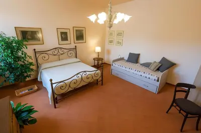 Letto o letti in una camera di Apartment BLU in Florence, Oltrarno - San Frediano