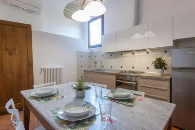 Cucina o angolo cottura di Apartment BLU in Florence, Oltrarno - San Frediano