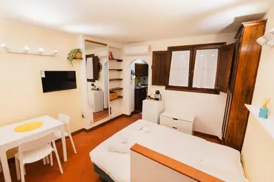 TV o dispositivi per l'intrattenimento presso Vigna Vecchia Cozy Apartment