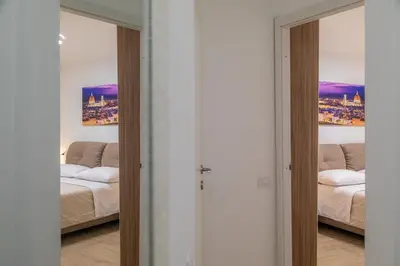 Letto o letti in una camera di Sara Home Flo