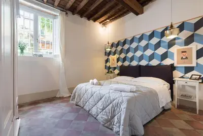 Letto o letti in una camera di Keys of Italy -F3-Santa Croce one bedroom flat