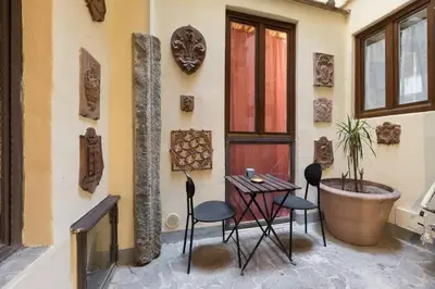 Area soggiorno di Keys of Italy -F3-Santa Croce one bedroom flat