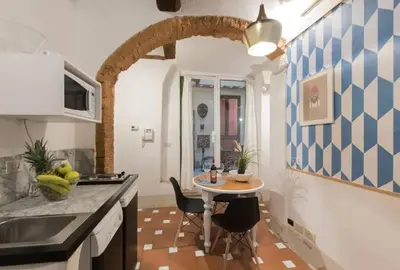 Area soggiorno di Keys of Italy -F3-Santa Croce one bedroom flat