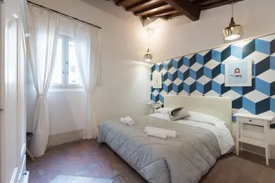 Letto o letti in una camera di Keys of Italy -F5 Santa Croce one bedroom flat