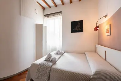 Letto o letti in una camera di Keys of Italy-Barbi16-a unique studio in Florence!