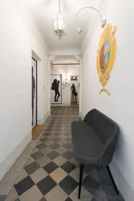 Area soggiorno di Keys of Italy -F6 Santa Croce one bedroom flat