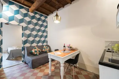Area soggiorno di Keys of Italy -F6 Santa Croce one bedroom flat