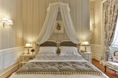 Letto o letti in una camera di Villa Le Fontanelle