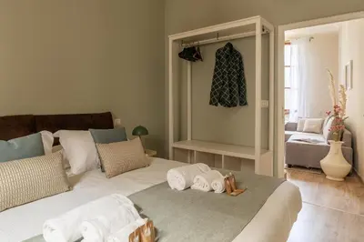 Letto o letti in una camera di Augustus Florence Borgo Pinti 3 min Duomo