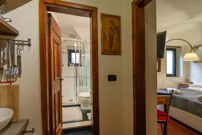 Letto o letti in una camera di Le Studio di Malavolta