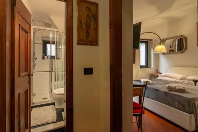 Letto o letti in una camera di Le Studio di Malavolta