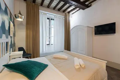 Letto o letti in una camera di Keys of Italy -F4 Santa Croce one bedroom