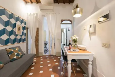 Area soggiorno di Keys of Italy -F4 Santa Croce one bedroom