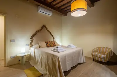 Letto o letti in una camera di Casa Jagua'