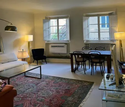 Area soggiorno di Uffizi Charming Apartment