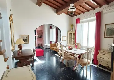 Area soggiorno di Il Nido sul Duomo - Sui tetti di Firenze