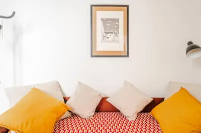 Letto o letti in una camera di House a short walk from the center