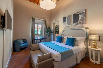 Letto o letti in una camera di Genteel Home San Gallo