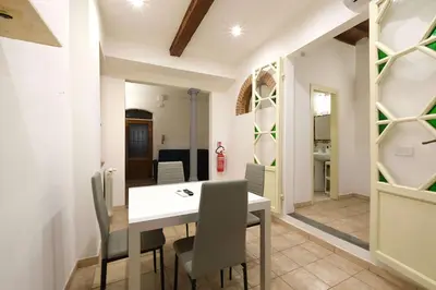 Area soggiorno di Wine Apartments Florence Sagrantino
