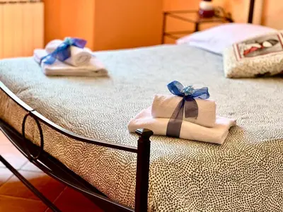Letto o letti in una camera di Charming Florence Apartment in Historic Building No Elevator